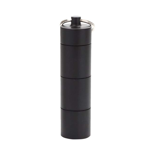 WRKEKC Boîte à Pilules Étanche en Aluminium, Kit d'Urgence Compact pour Randonnée Camping, Conteneur de Médicaments Portable avec Couvercle Scellé, Sécurité Voyage