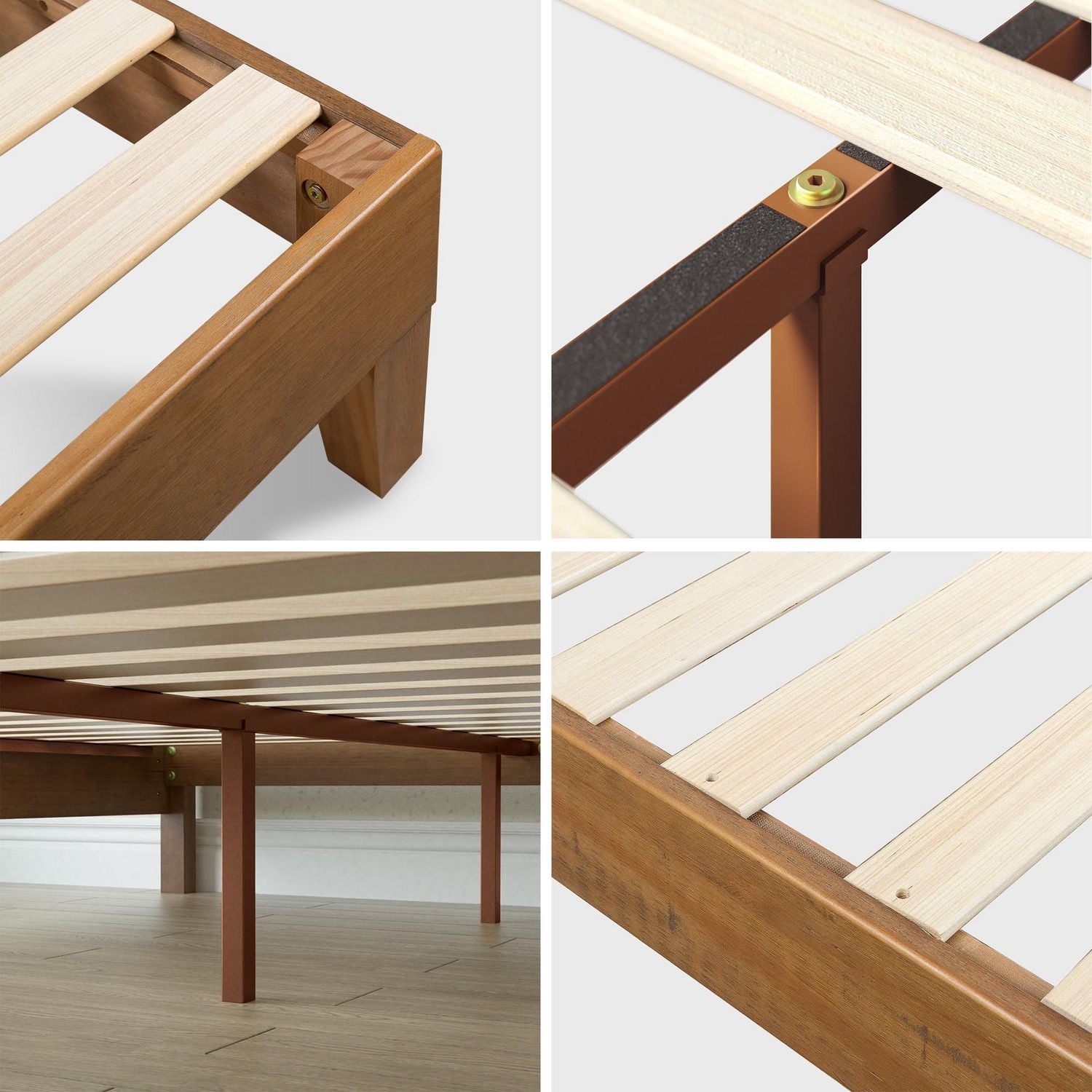 Zinus Alexis 12 inch Deluxe Wood Platform Bed Frame