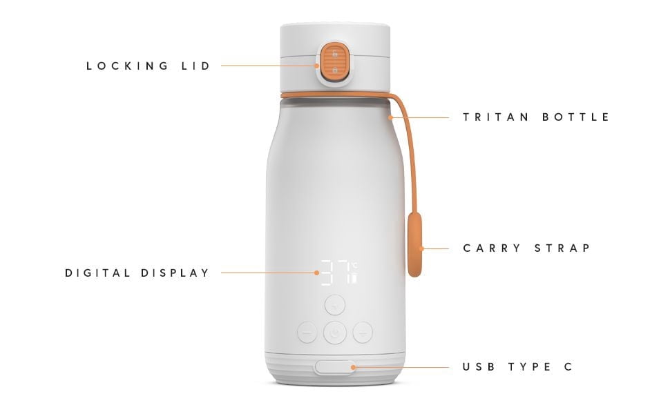 BuubiBottle Smart Portable Milk Warmer by Quark