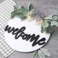 thumbnail image 2 of Welcome Wreath Sign for Farmhouse Front Porch Decor Welcome Home Sign Porch Hanging Housewarming for Home Decoration, 2 of 6