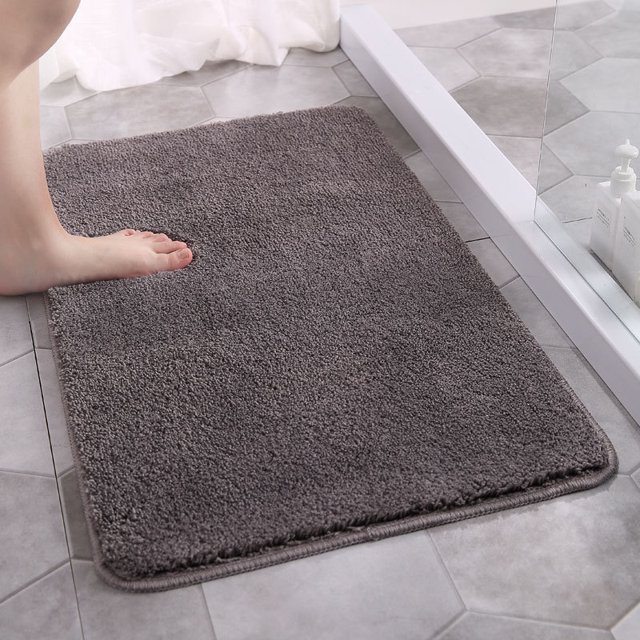 TopOne Bath Rugs Velvet Bathroom Absorbent Non-slip Floor Mats Bathroom Floor Rugs
