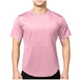 thumbnail image 1 of Plebaso T-shirts d'Entraînement à Manches Courtes pour Hommes, Col Rond Décontracté, Hauts Tee, Vêtements de Sport, Chandails de Sport pour Gym pour Hommes, 1 of 7