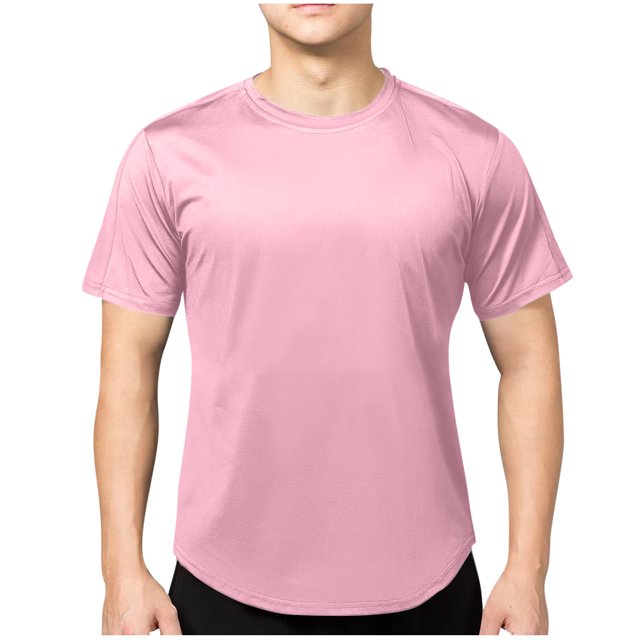 Plebaso T-shirts d'Entraînement à Manches Courtes pour Hommes, Col Rond Décontracté, Hauts Tee, Vêtements de Sport, Chandails de Sport pour Gym pour Hommes