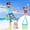 Green, variant on Clearance! JMYHOAM Small Square Bag With Buckle Beach Bag Children's Beach Toy Storage Bag Play Sand Tools Beach Bag Large Capacity Outdoor Bag Sports and Outdoors