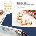 thumbnail image 3 of 6pcs Practical Binding Rings Loose Leaf Binding Ring DIY Notebook Coils, 3 of 8