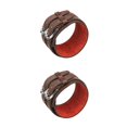 thumbnail image 4 of Baohd Multi-color Double Tour PU Leather Wide Bracelet Cuff Men Accessory Coffee 2Set, 4 of 6