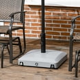thumbnail image 2 of Outsunny Patio Umbrella Base with Wheels Water Filled Umbrella Stand Holder, 2 of 10