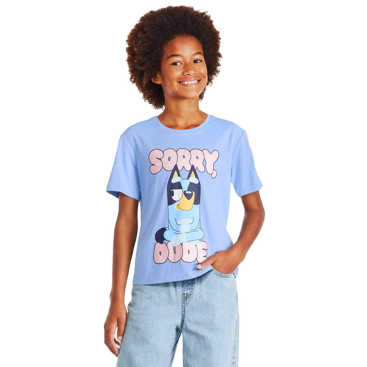 T-shirt à imprimé graphique Bluey pour filles