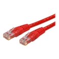 thumbnail image 2 of StarTech.com 5ft CAT6 Ethernet Cable, 10 Gigabit Molded RJ45 650MHz 100W PoE Patch Cord, CAT 6 10GbE UTP Network Cable with Strain Relief, Red, Fluke Tested/Wiring is UL Certified/TIA - Category 6 - 24AWG (C6PATCH5RD) - Patch cable - RJ-45 (M) to RJ-45 (M) - 5 ft - UTP - CAT 6 - molded - red, 2 of 4