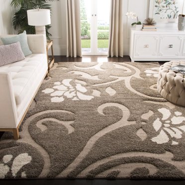 SAFAVIEH Florida Davin Floral Shag Area Rug
