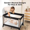 thumbnail image 2 of 2-Pack Pack and Play Sheets, Waterproof Mini Crib Sheets Fitted - Organic Cotton Pack N Play Sheets for Graco Pack and Play Mattress, Playard Baby Cr, 2 of 9