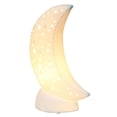 thumbnail image 1 of Simple Designs Porcelain Moon Shaped Table Lamp, 1 of 9