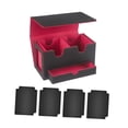 thumbnail image 2 of Tachiuwa Boîte de Jeu de Cartes Protection de Cartes de Baseball Jouet de Cartes de Rassemblement Support de Cartes Robuste Intérieur Rouge, 2 of 9