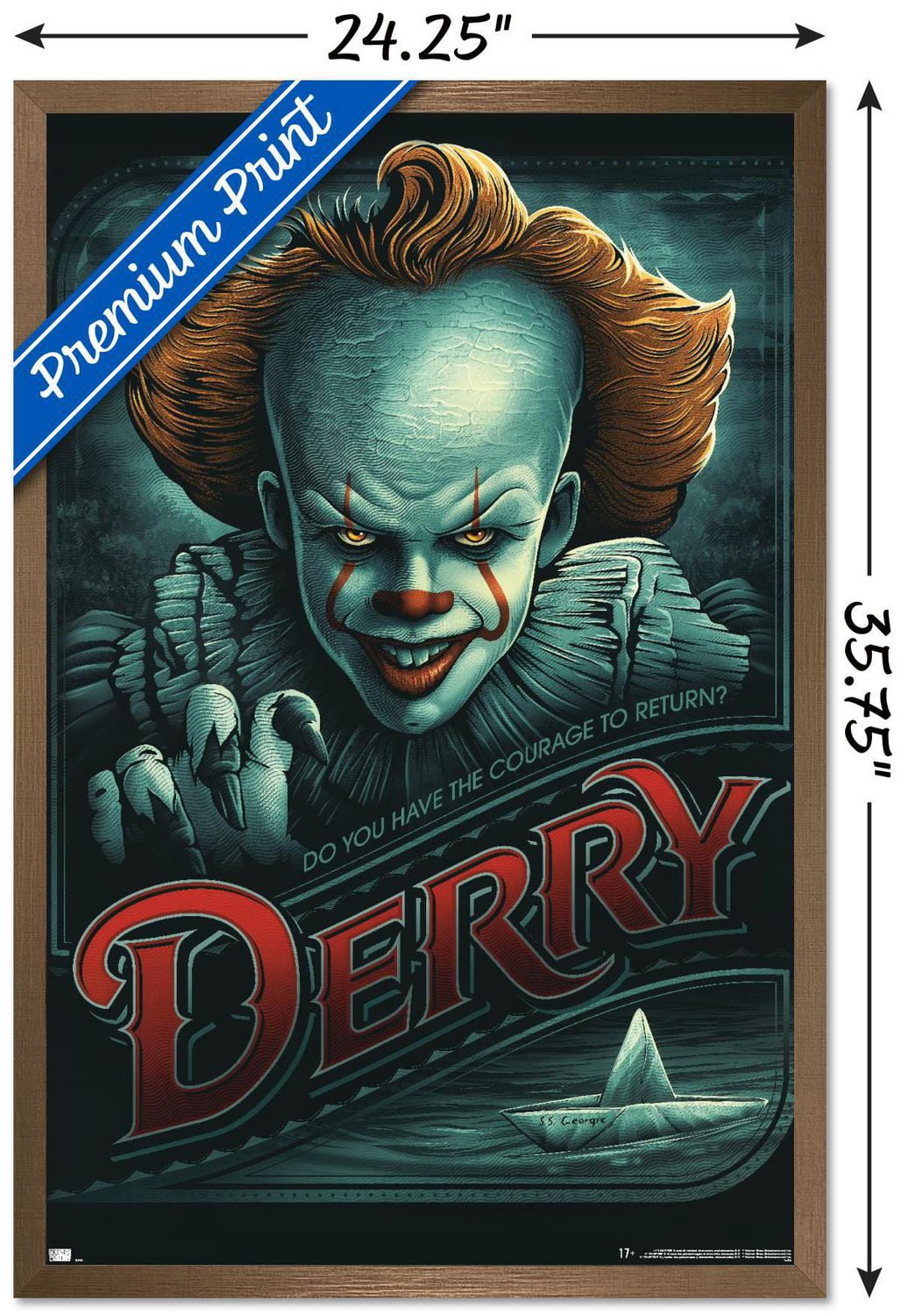 IT - Pennywise Derry Wall Poster