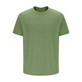 thumbnail image 4 of Besolor Men's Summer T-Shirt Short Sleeve Classic Crew Neck Tee Shirts Casual Solid Color Basic Tops, 4 of 5