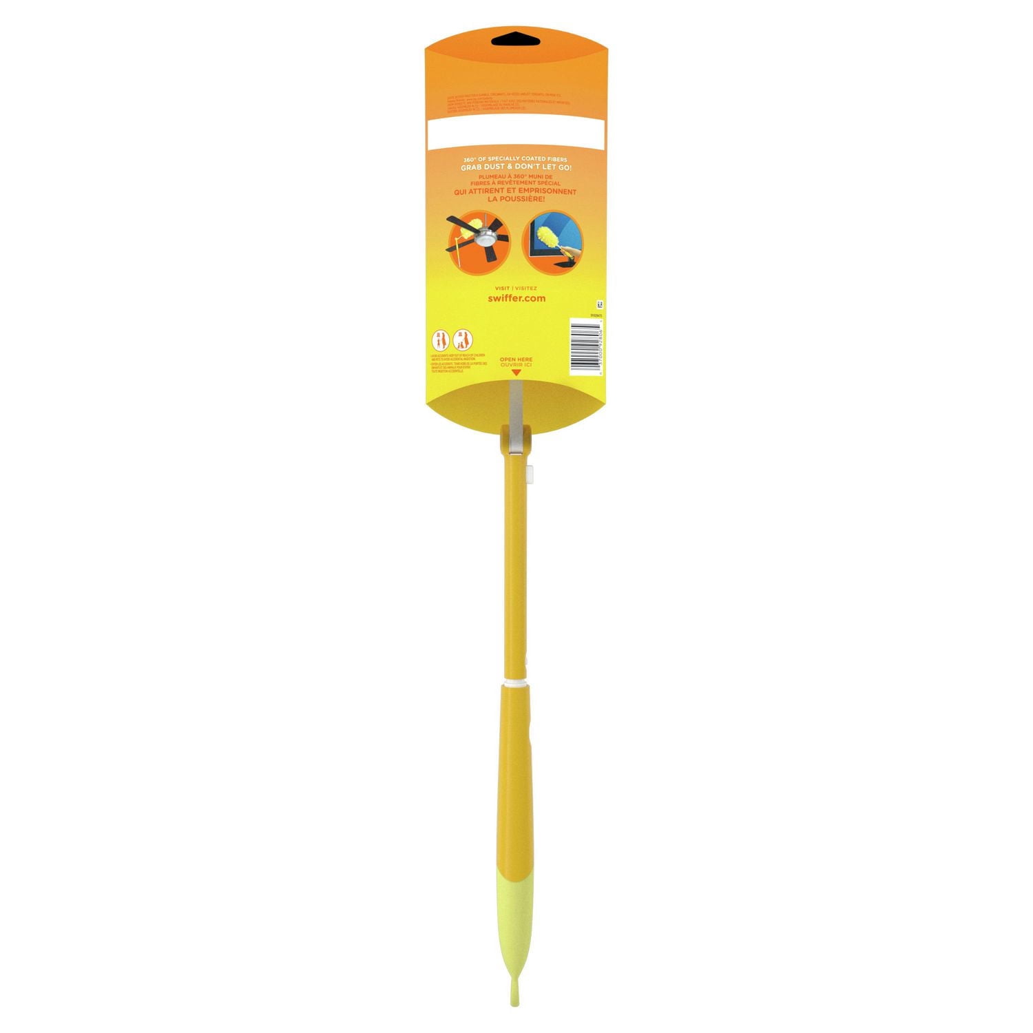 Swiffer Duster Kit with 3 ft Extendable Handle, Heavy Duty Dusting Starter Kit with, For Ceiling Fans, Vents and Hard to Reach Places