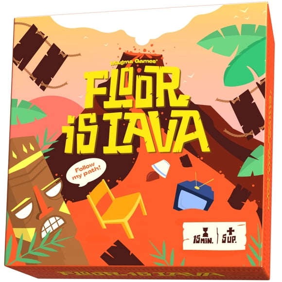 Jeux pour Enfants The Floor is Lava Jeu Interactif pour Enfants - Jeux de Fête pour Enfants et Famille - Intérieur et Extérieur Sécuritaire - Ne Pas Y Entrer Jeux de Lave Chauds pour Enfants de 4 à 8 Ans - Jeux pour Enfants de 8 à 12 Ans