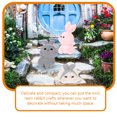 thumbnail image 2 of Shisuyan 8Pcs Resin Mini Animals Miniature Rabbit Figurines For Diy Terrarium Crafts And Garden Micro Landscaping, 2 of 8