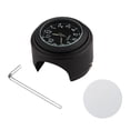 thumbnail image 1 of Arealer Universal Motorcycle Handlebar Meter Clock Waterproof Replacement for Motorcycles Bicycles 22mm-25.4mm7/8 ''- 1'' Handlebars Black Shell Black Dial Clock, 1 of 7