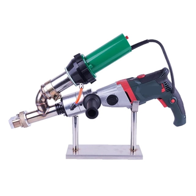 Extrudeuse Omembrane Machine de Soudage par Extrusion de Plastique, Extrudeuse de Soudure Vinyle Pistolet de Soudage à Air Chaud Pistolet de Réparation d'Omembrane pour Joints de Soudage
