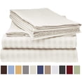 thumbnail image 2 of 400 Thread Count 4 Piece Quality Sheet Set 15 Inch Deep Pocket 100% Egyptian Cotton Stripe Pattern, 2 of 4