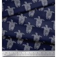 thumbnail image 3 of Soimoi Cotton Voile Fabric Turtle Block Print Fabric by Yard 42 Inch Wide, 3 of 3