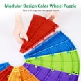 thumbnail image 3 of WinSpin 24" Display Prize Wheel Purple & White DIY Tabletop 12 Slots Modular Custom Spinning Wheel for Pop Up Trade Show, 3 of 8