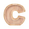 thumbnail image 1 of Birdeem Personalized Wooden Name Money Box Wooden Deposit Box Twenty Six English Letters, 1 of 1