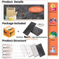 thumbnail image 4 of StyloVue 100 Pieces Peel and Stick Backsplash for Kitchen, 3" x 6" PVC Subway Tile 2025 Upgraded Black Slate Backsplash Stick on Tile Elevate Kitchen Fireplace RV, 4 of 8