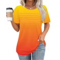 thumbnail image 1 of TNDBKQWR Chemises pour Femmes Liquidation Chemises de Printemps pour Femmes Col Rond Hauts d'Entraînement pour Femmes Hauts d'Été pour Femmes Tendance, Multicolore-5, m, 1 of 4