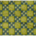 thumbnail image 4 of oneOone Organic Cotton Poplin Twill Fabric Geometric & Floral Block Decor Fabric Printed BTY 42 Inch Wide, 4 of 4