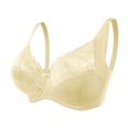 thumbnail image 1 of VEKDONE Woman's Embroidery Thin Style Ventilate Large Size Bra Steel Rim Yellow 48/110G, 1 of 4