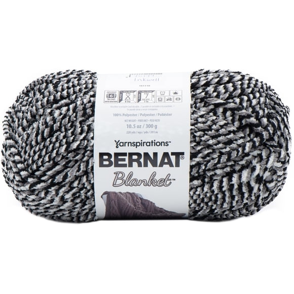 Bernat® Blanket™ #6 Super Bulky Polyester Yarn, Inkwell 10.5oz/300g, 220 Yards