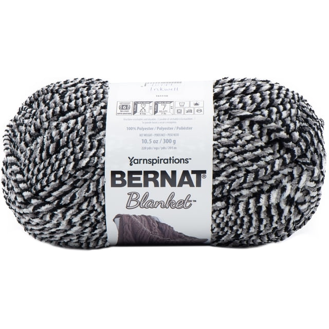 Bernat® Blanket™ #6 Super Bulky Polyester Yarn, Inkwell 10.5oz/300g, 220 Yards