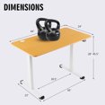 thumbnail image 2 of Gymax Bureau Debout Électrique Réglable pour Ordinateur avec Anticollision Naturel, 2 of 10