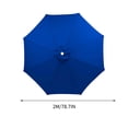 thumbnail image 2 of Parasol de Terrasse Extérieur Grand de 78,7 Pouces à 8 Baleines, Parasol de Marché pour Table – Résistant aux UV, Parasol de Piscine 190T Robuste et Imperméable, Toile de Remplacement pour Parasol, Housse Supérieure de Remplacement (Cadre Non Inclus), 2 of 6