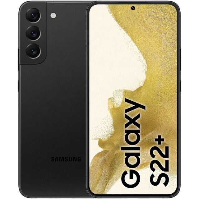 Refurbished Samsung Galaxy S22+ 5G - 128GB – Phantom Black – 50MP Rear & 10MP Front Camera - Fully Unlocked Smartphone - Fair Condition
