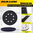 thumbnail image 2 of RULLINE 5-Pack 5" Hook & Loop Backing Pads - 8-Hole Soft Sponge Cushion, Dense Buffer Interface Pads for Tools, 2 of 8