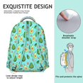 thumbnail image 2 of Fresh Avocado Students Backpack Cute Avocado Print School Bag with Avocado Aesthetic Design, Lightweight and Wear-Resistant, 2 of 4