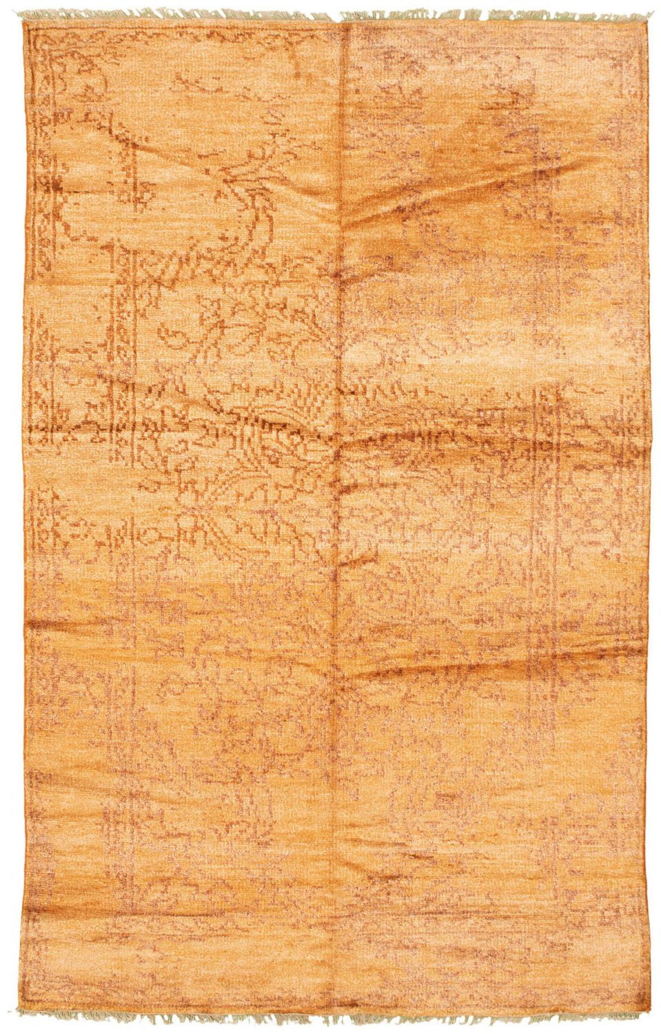 ECARPETGALLERY 4'10" x 7'11" Bordered Jules Oushak Hand-knotted Area Rug for Living Room, Dining Room and Bedroom in Oran