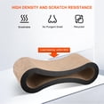 thumbnail image 3 of 22 Inch Cat Scratcher Lounge, Corrugated Ergonomic Cardboard Lounge Scratch Post Angled, Cardboard Protector for Furniture Couch Floor (Walnut Brown), 3 of 8