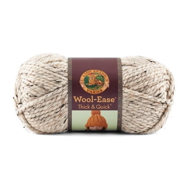 Lion Brand Yarn Wool Ease Thick & Quick Oatmeal 640-123 Classic Bulky Yarn