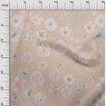 thumbnail image 2 of oneOone Silk Tabby Fabric Flower Watercolor Print Fabric By The Yard 42 Inch Wide, 2 of 4