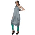 thumbnail image 4 of Moomaya Robe Kurti à une Épaule Imprimée pour Femme, Sans Manches, à Col Bénitier, Style Bohème, Tenue de Soirée de Designer, 4 of 7