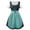 Green, variant on LOVZFMLL Renaissance Costume for Women German Dirndl Dress Oktoberfest Halloween Carnival Cosplay Costume Embroidery Lace Up A-Line Mini Dress