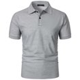 thumbnail image 3 of asjyhkr Golf Shirts for Men Quick drying Performance Short Sleeve Moisture-Wicking Workout Collared Shirts, 3 of 5