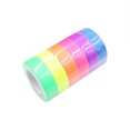 thumbnail image 1 of WHEANG Adhesive Sided Tape Sticky Gaffer Tape Cloth Blacklight Fluorescent Rainbow Decoration One Size Multi-Color, 1 of 9