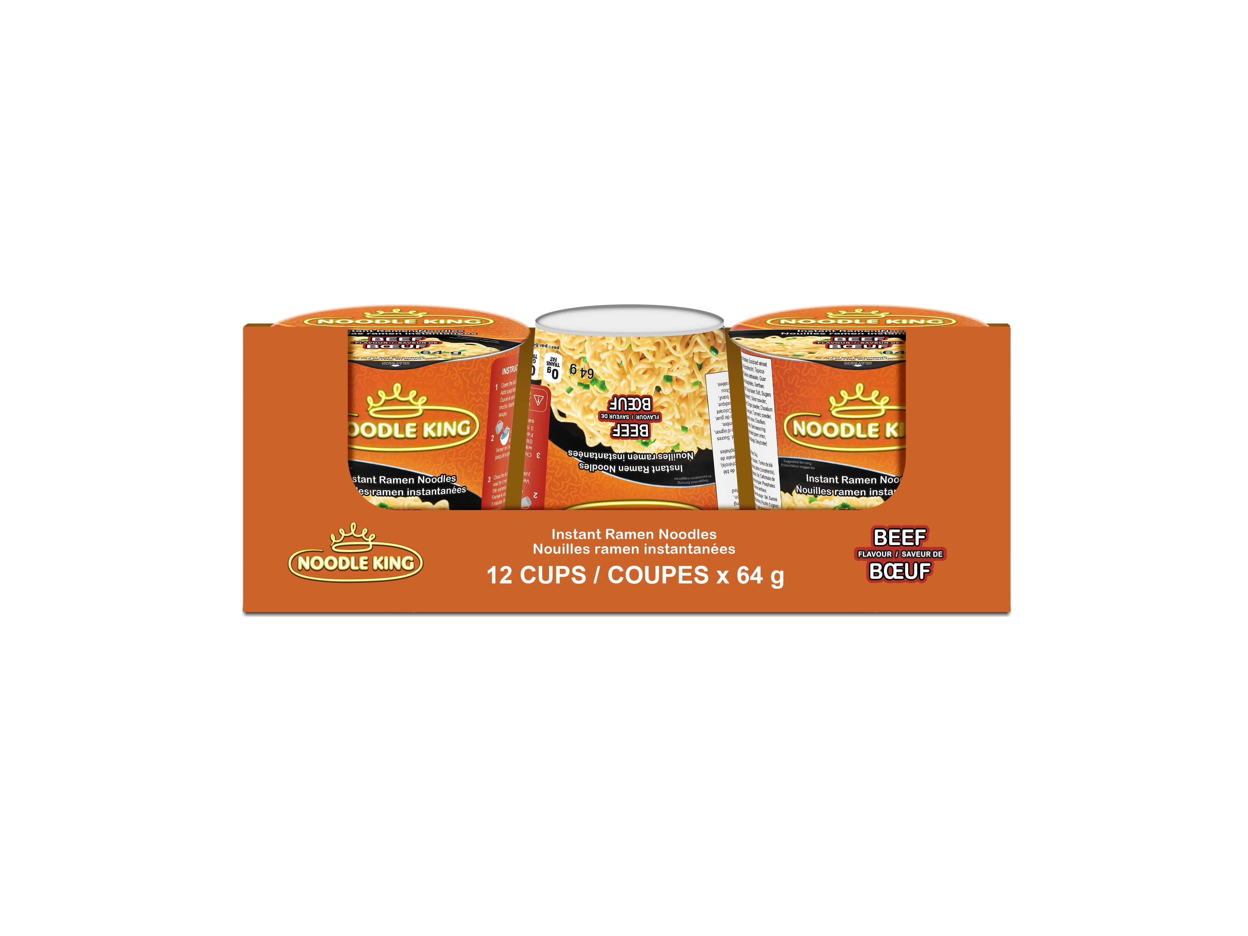 Beef Flavor Ramen Noodles in a Cup