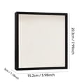 thumbnail image 2 of Handmade Square Hollow Wooden Photo Frame for 6x8 Inch Pictures Desktop Display or Wall Hanging DIY Dried Flower Storage, 2 of 6