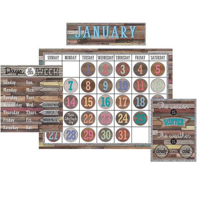 Teacher Created Resources TCR8855-2 Calendrier de Classe Home Sweet - Ensemble de 2